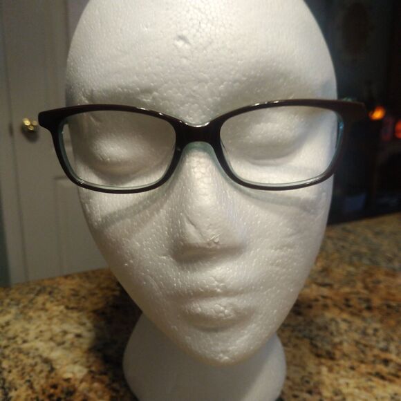 Candies C Kris Brn Eyeglasses Frames Brown Blue Square Full Rim 49-16-140 &Case - Picture 3 of 9